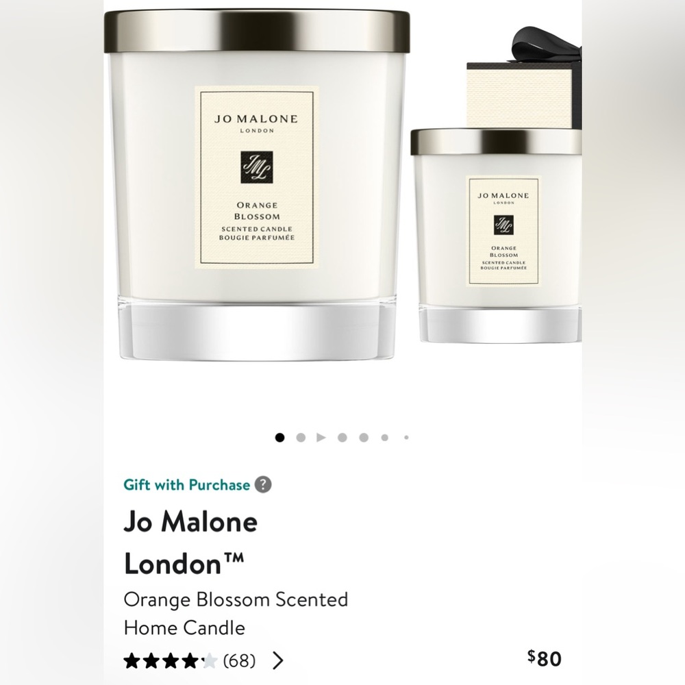 NWT Joe Malone orange blossom candle